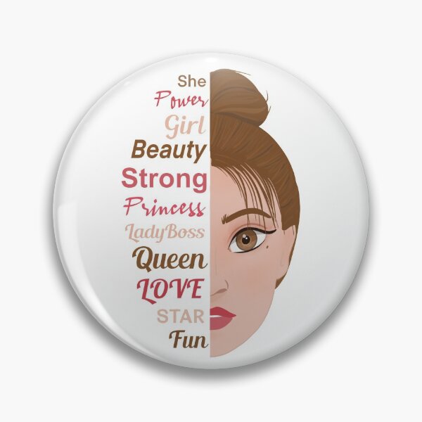 Item preview, Girl portrait fun power typography  designed and sold by Zela.