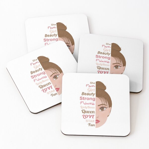 Item preview, Girl portrait fun power typography  designed and sold by Zela.
