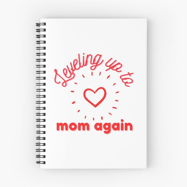 Item preview, Leveling up to mom again Spiral notebook designed and sold by wondesign37.
