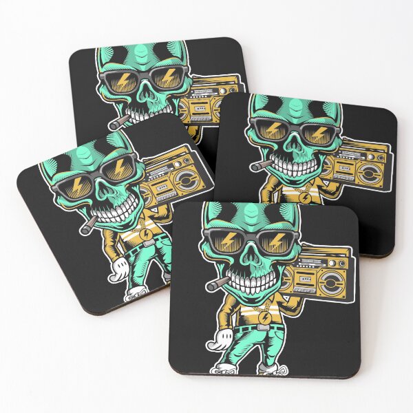 Artikelvorschau, Blue Skull Boombox entworfen und verkauft von obviouslogic.