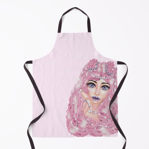 Artikelvorschau, Mädchen mit Mond und Rosen in Babyrosa entworfen und verkauft von MissRebelArt.