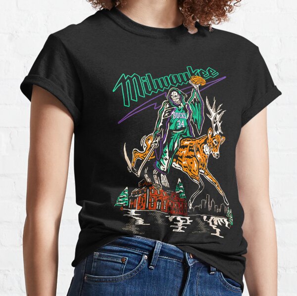 Warren-Lotas-Milwaukee-Bucks-Buckrider-Reaper-Deer Classic T-Shirt