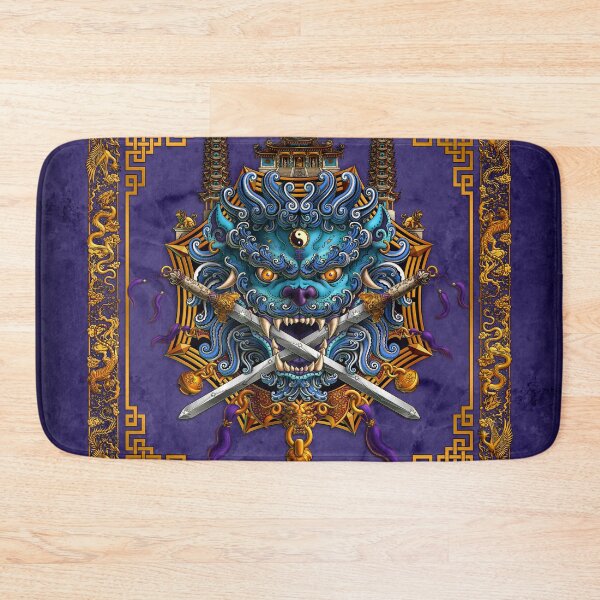 Item preview, Chinese Lion from Taiwan - Cyan, Black and White designed and sold by Abysm Internal.
