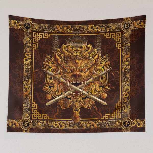 Item preview, Chinese Lion from Taiwan - Gold designed and sold by Abysm Internal.