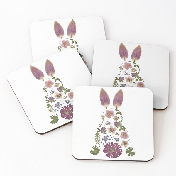 Item preview, Pressed Flowers Bunny Rabbit designed and sold by Charlie Presses Flowers.