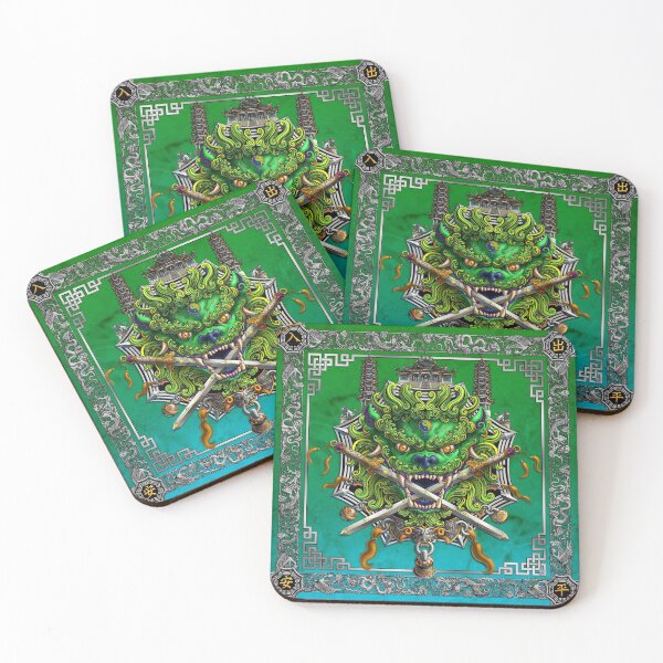 Item preview, Chinese Lion from Taiwan - Nature Green and Blue designed and sold by Abysm Internal.
