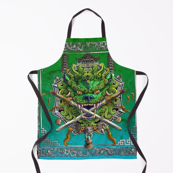 Item preview, Chinese Lion from Taiwan - Nature Green and Blue designed and sold by Abysm Internal.