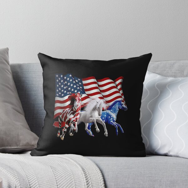 Item preview, Patriotic US Flag 4th Of July Horse Lovers designed and sold by Vignette2323.