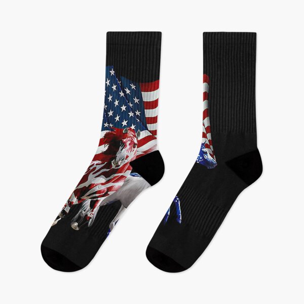 Item preview, Patriotic US Flag 4th Of July Horse Lovers designed and sold by Vignette2323.