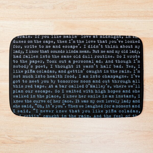 Item preview, Escape (The Pinã Colada Song) - Rupert Holmes - Lyrics v.3 designed and sold by x1brett.