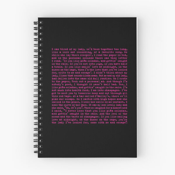 Item preview, Escape (The Pinã Colada Song) - Rupert Holmes - Lyrics v.4 designed and sold by x1brett.