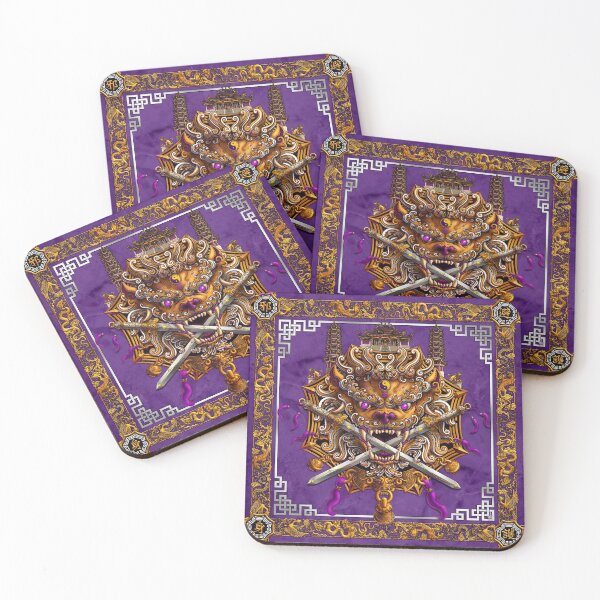Item preview, Chinese Lion from Taiwan - Purple, White and Gold designed and sold by Abysm Internal.