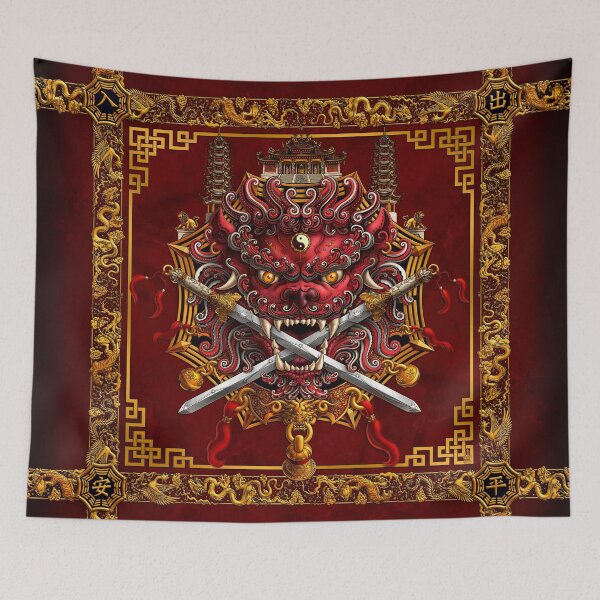 Item preview, Chinese Lion from Taiwan - Red Vermillion designed and sold by Abysm Internal.