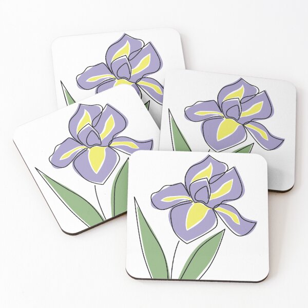 Item preview, Iris One Line Drawing designed and sold by c-vector-studio.