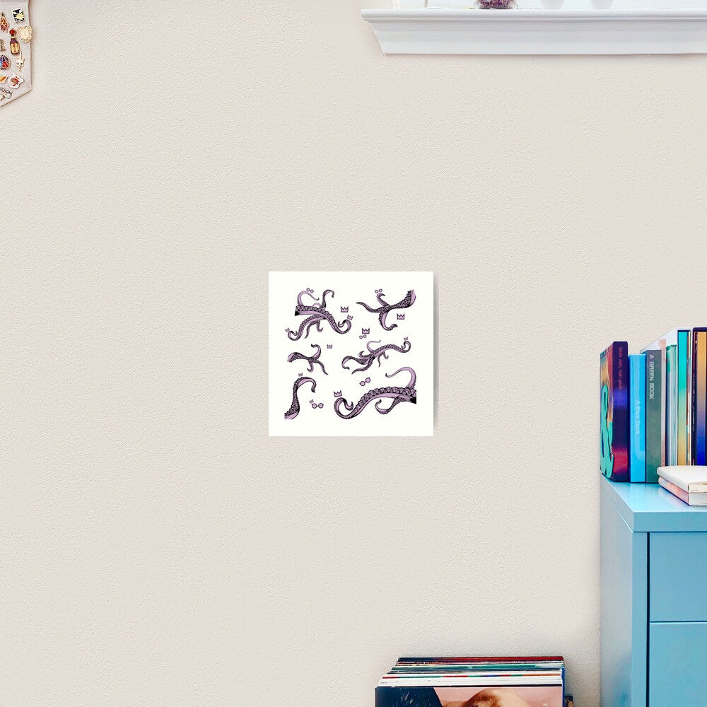 Tentacle Lovecraft Inspired Pattern Art Print