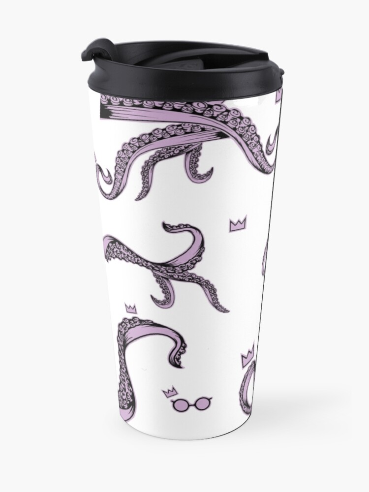 Alternate view of Tentacle Lovecraft Inspired Pattern Travel Mug