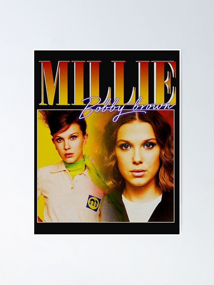 Millie Bobby-Brown 90s Vintage Black T-Shirt