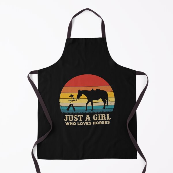 Item preview, Retro Just a Girl Who Loves Horses Pullover Hoodie designed and sold by Vignette2323.