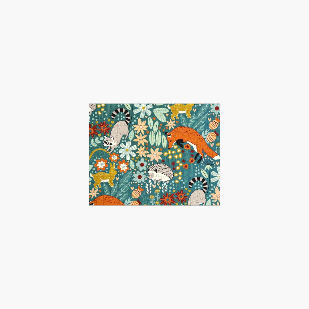 Textured Woodland Pattern Jigsaw Puzzle