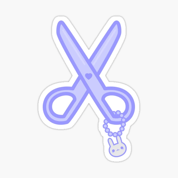 Cute scissors Sticker for Sale by peppermintpopuk