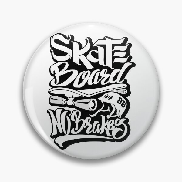 Item preview, Skateboarding No Brakes Deadfamous Illustration designed and sold by Dead-Famous.