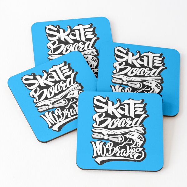 Item preview, Skateboarding No Brakes Deadfamous Illustration designed and sold by Dead-Famous.