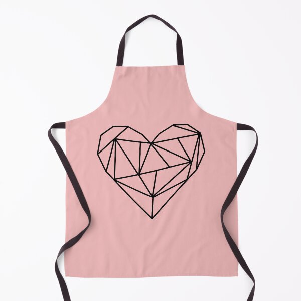 Item preview, Black geometric minimal heart designed and sold by PeachyLitchi.