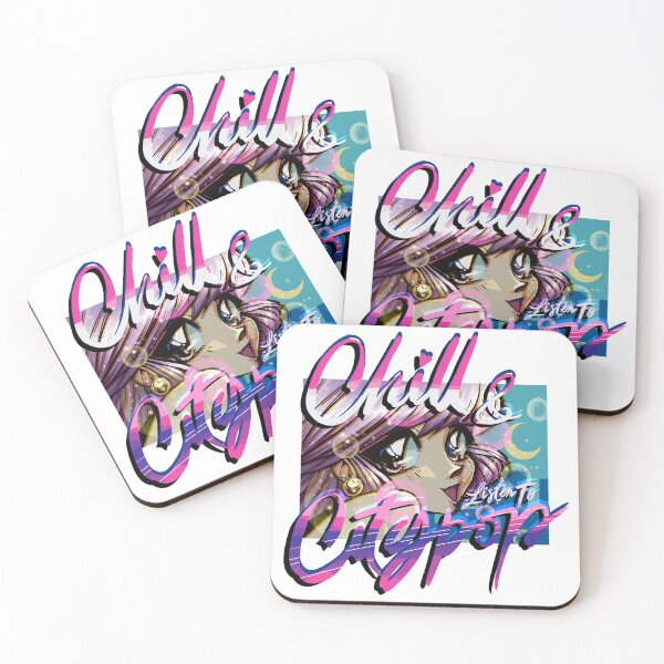 Item preview, "Chill and Citypop" Japanese chillhop Retro Girl designed and sold by KarenandShada.