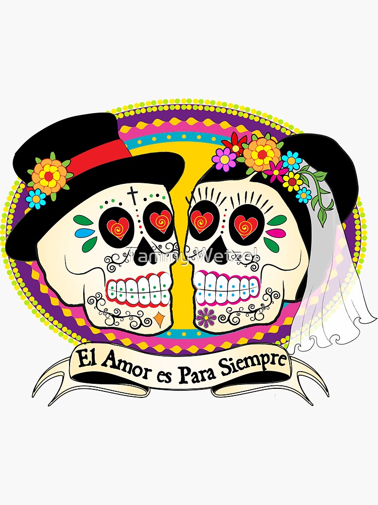 Los Novios Spanish Sticker For Sale By Tammy Wetzel Redbubble