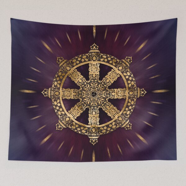 Item preview, Dharma Wheel - Dharmachakra  designed and sold by k9printart.
