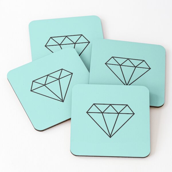 Item preview, Black geometric minimal diamond designed and sold by PeachyLitchi.