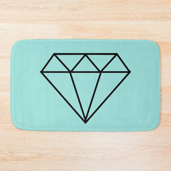 Item preview, Black geometric minimal diamond designed and sold by PeachyLitchi.