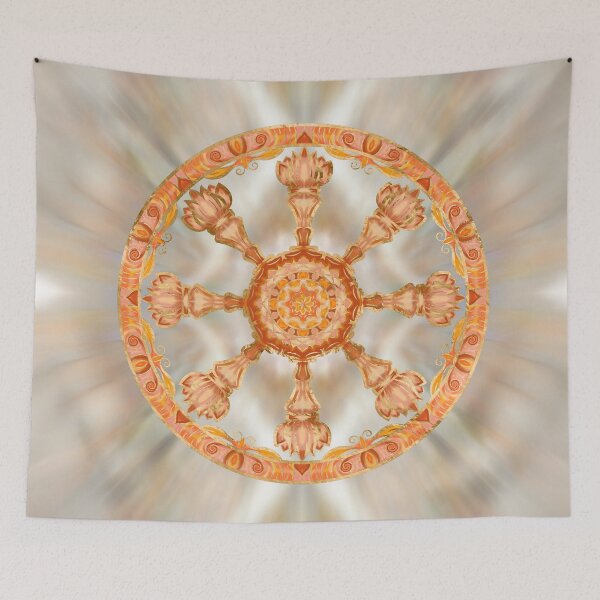 Item preview, Dharma Wheel - Dharmachakra  designed and sold by k9printart.