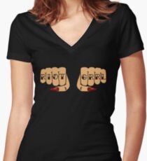 Riot Grrl Women's Fitted V-Neck T-Shirt