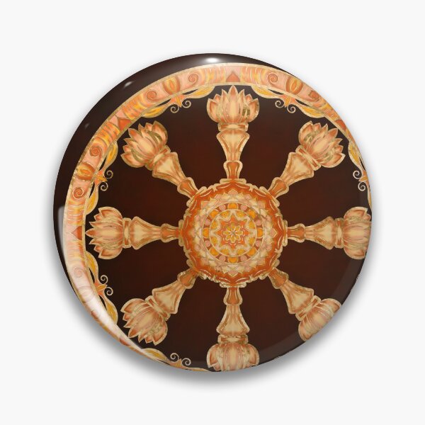 Item preview, Dharma Wheel - Dharmachakra  designed and sold by k9printart.