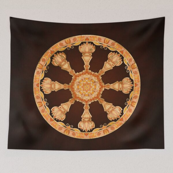 Item preview, Dharma Wheel - Dharmachakra  designed and sold by k9printart.
