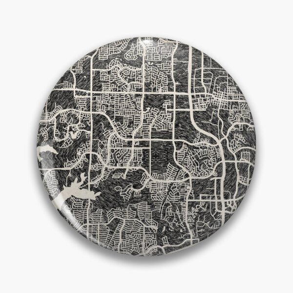 Item preview, Frisco map Texas Ink lines designed and sold by InkMaps.