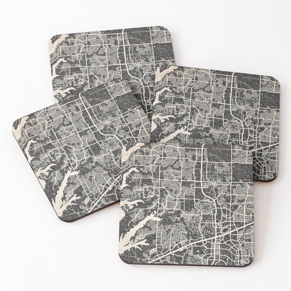 Item preview, Coasters (Set of 4) designed and sold by InkMaps.