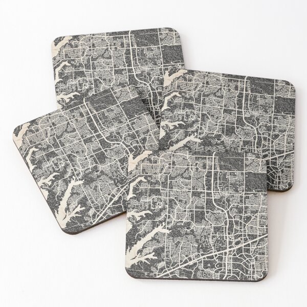 Item preview, Frisco map Texas Ink lines designed and sold by InkMaps.