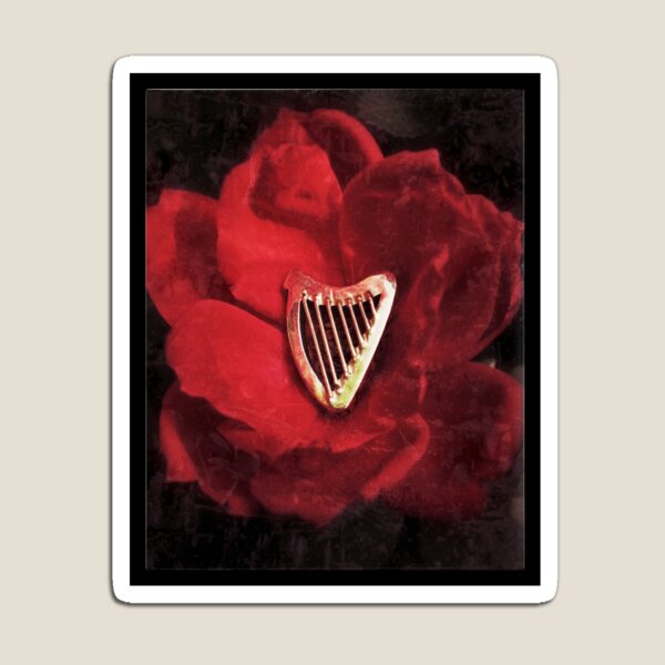 Rose Harp Magnet