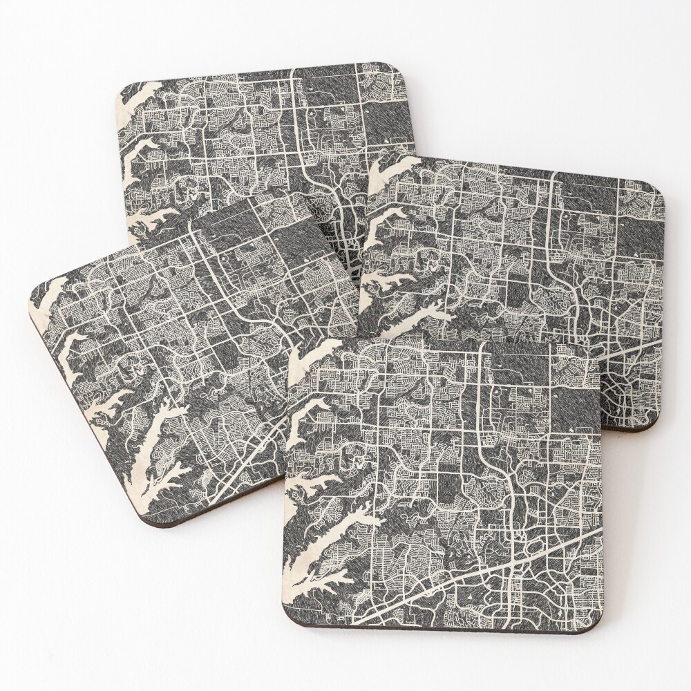 Item preview, Coasters (Set of 4) designed and sold by InkMaps.