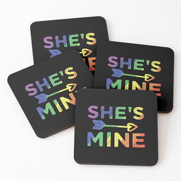 Item preview, Lesbian Couple Shes Mine Matching Lgbt Pride designed and sold by MillieConnor.