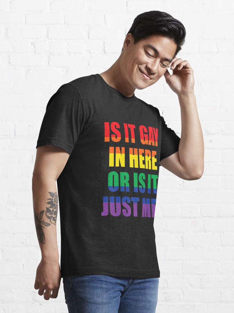 Is It Gay in Here Or Just Me Metal Sign Gay Pride Rainbow LGBT Metal Plaque