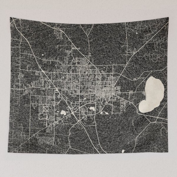 Item preview, Gainesville map Florida Ink lines designed and sold by InkMaps.