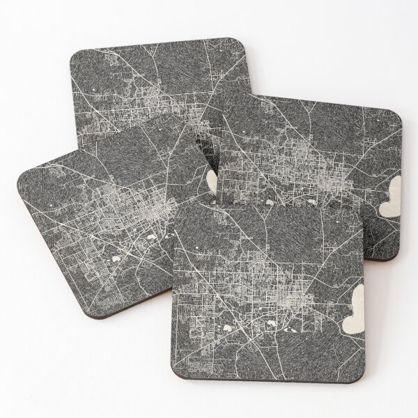 Item preview, Gainesville map Florida Ink lines 2 designed and sold by InkMaps.