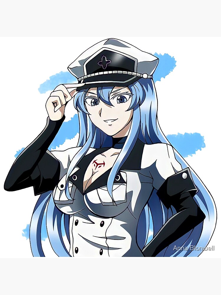 Esdeath Akame Ga Kill Anime Girl Gift | Art Board Print