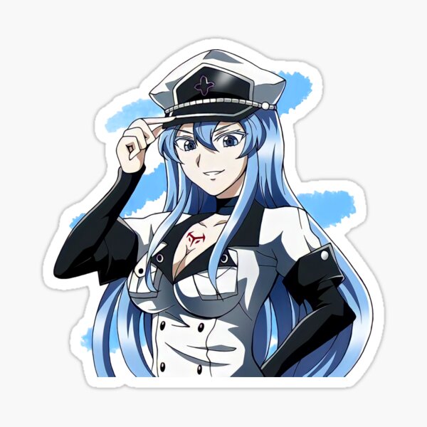  Alexiss Akame Ga Kill Esdeath Girl Cute Sticker for