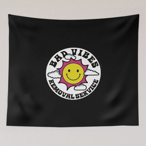 Item preview, Bad Vibes Removal Service - Sun Smile -  Sunshine Smiley Face Clouds designed and sold by hippololocc.