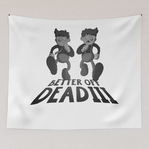 Item preview,  josh A and Iamjakehill chibi- better off dead black and white designed and sold by HyattCecelia.