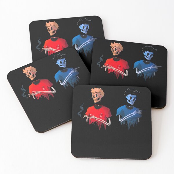 Item preview, josh A and Iamjakehill - better off dead red and blue art designed and sold by HyattCecelia.